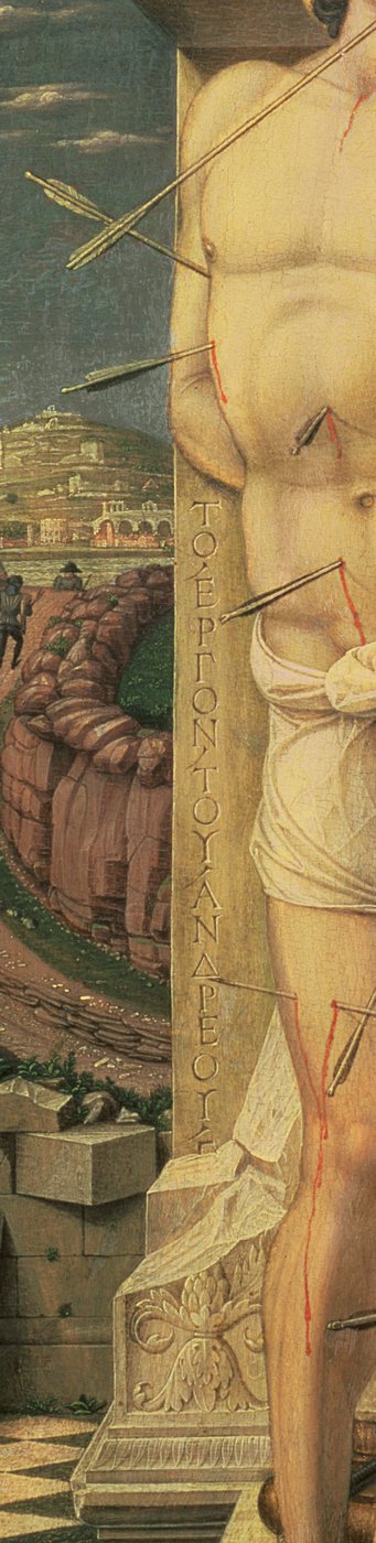 St. Sebastian (detail) by Andrea Mantegna